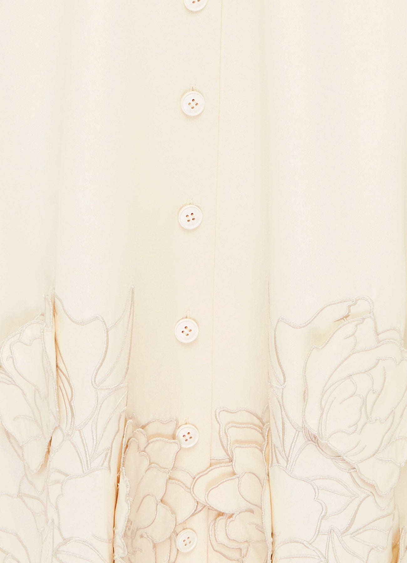 Applique Shirt Midi Dress