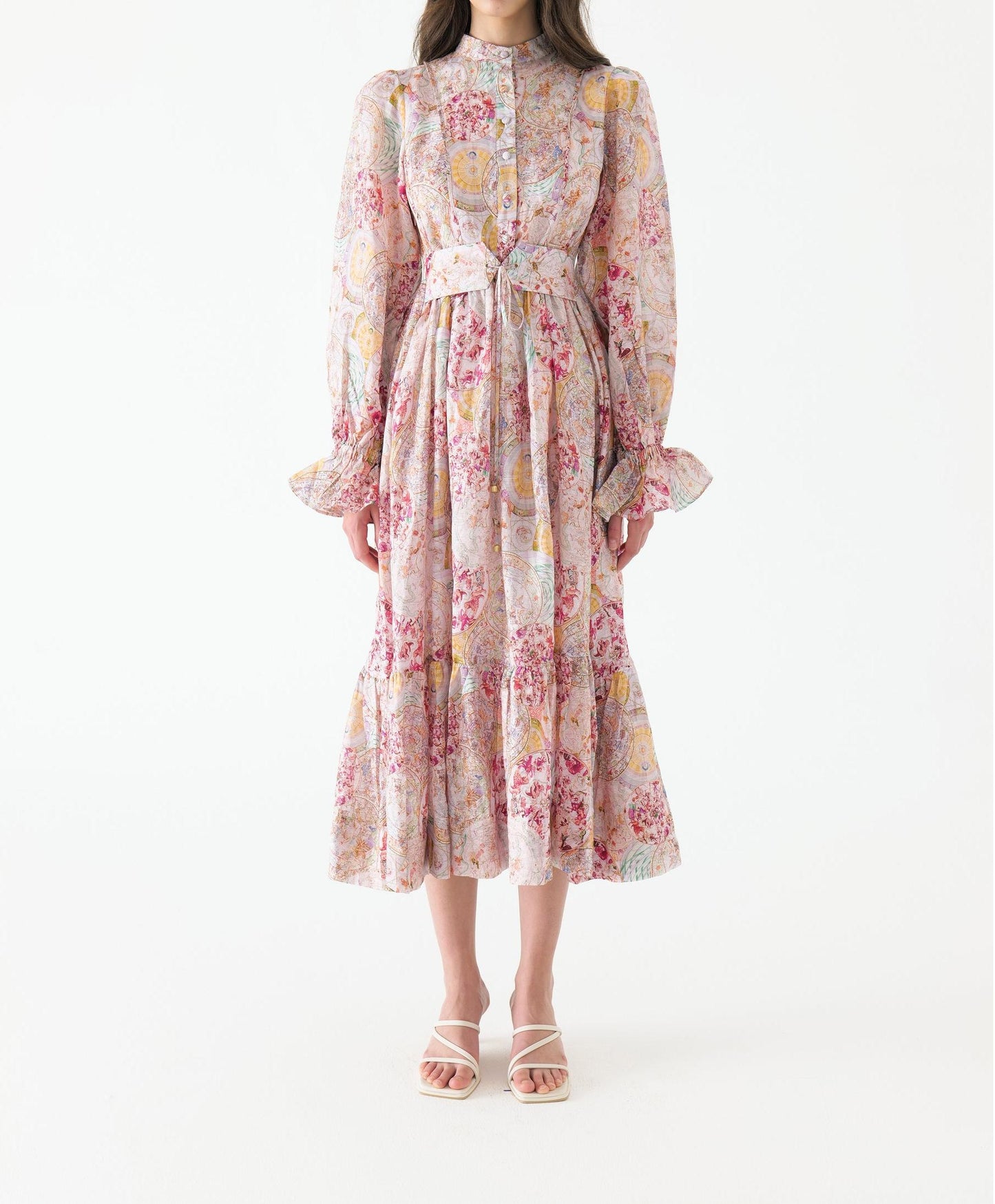 Silk Belt Maxi Dress