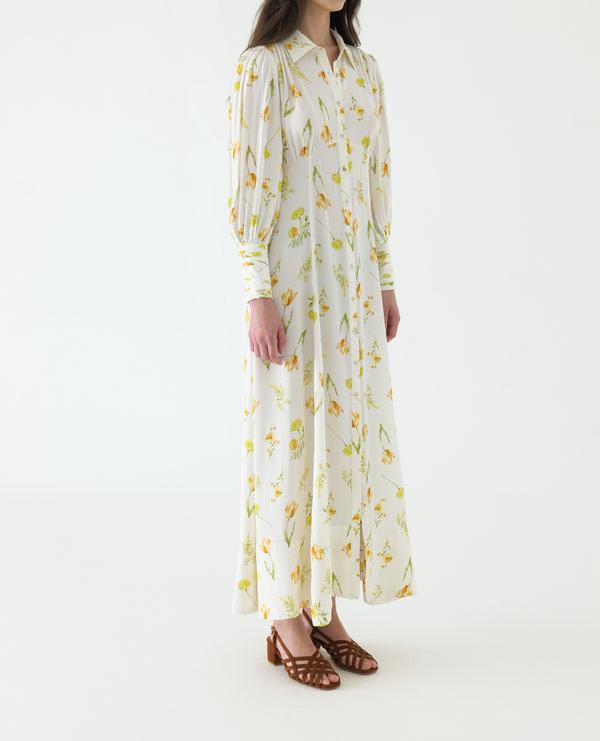 Collar Maxi Shirt Dress