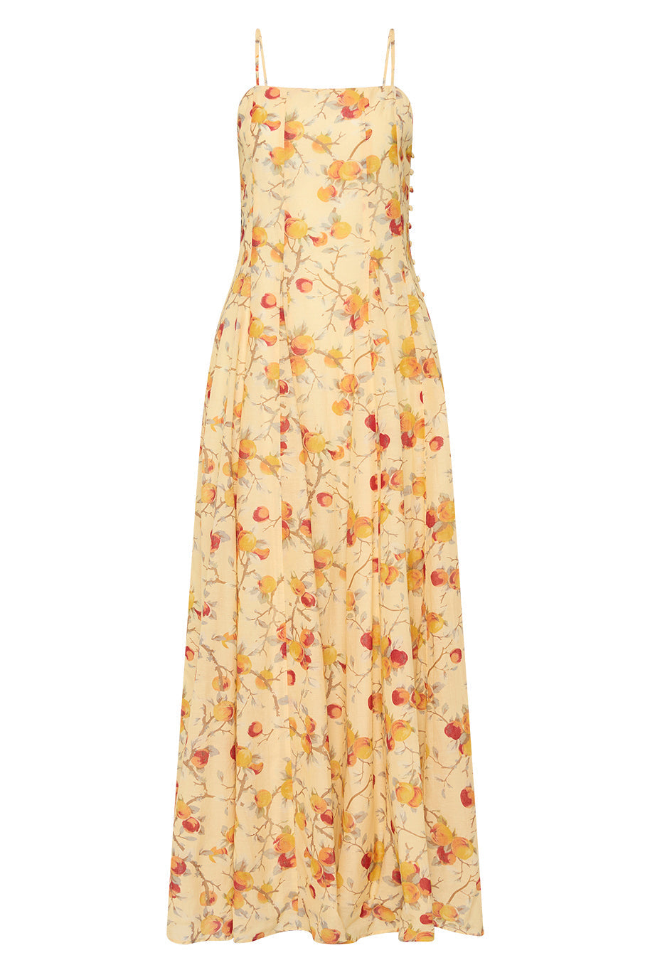 Yellow Maxi Dress In Cotton