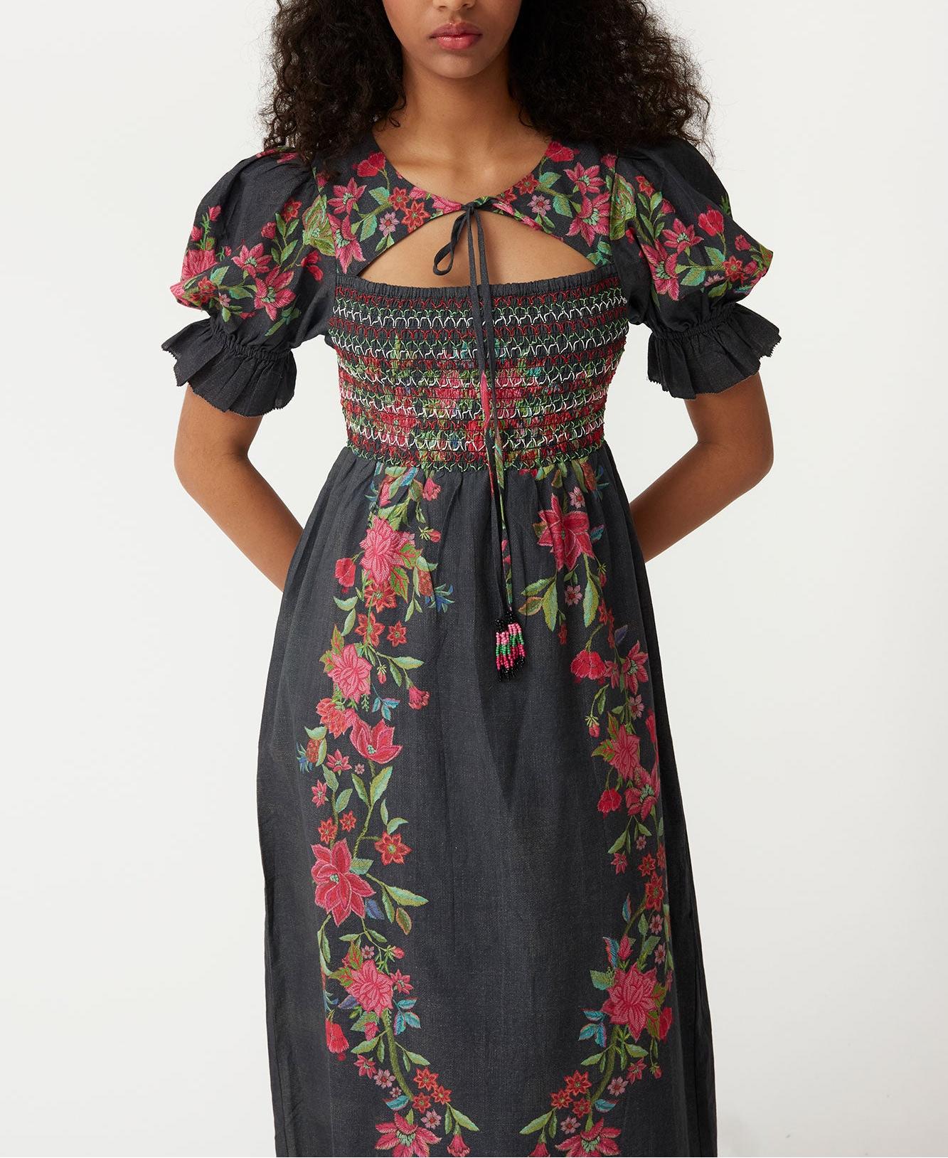 Black Printed Dress