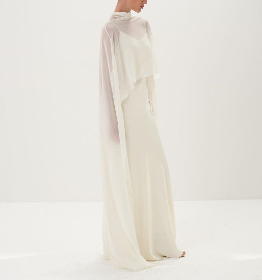 White Cape Gown