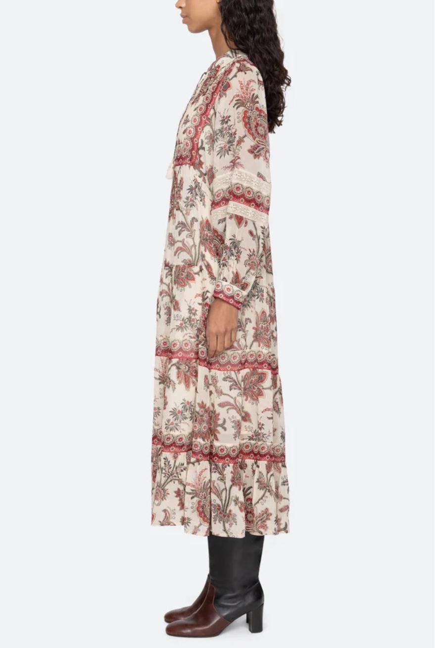 Floral Print Long Dress