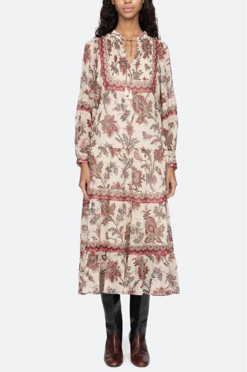 Floral Print Long Dress