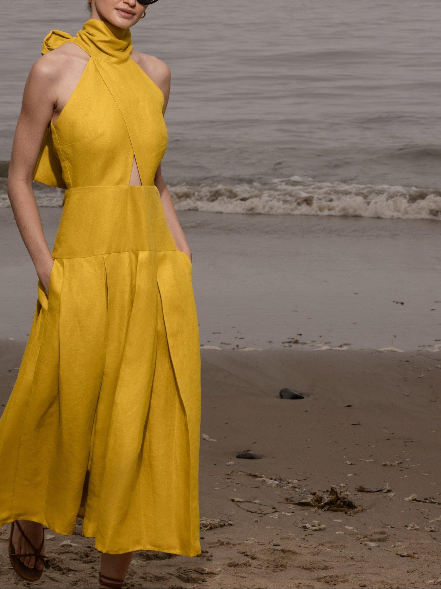 Dandelion Linen Ginger Dress