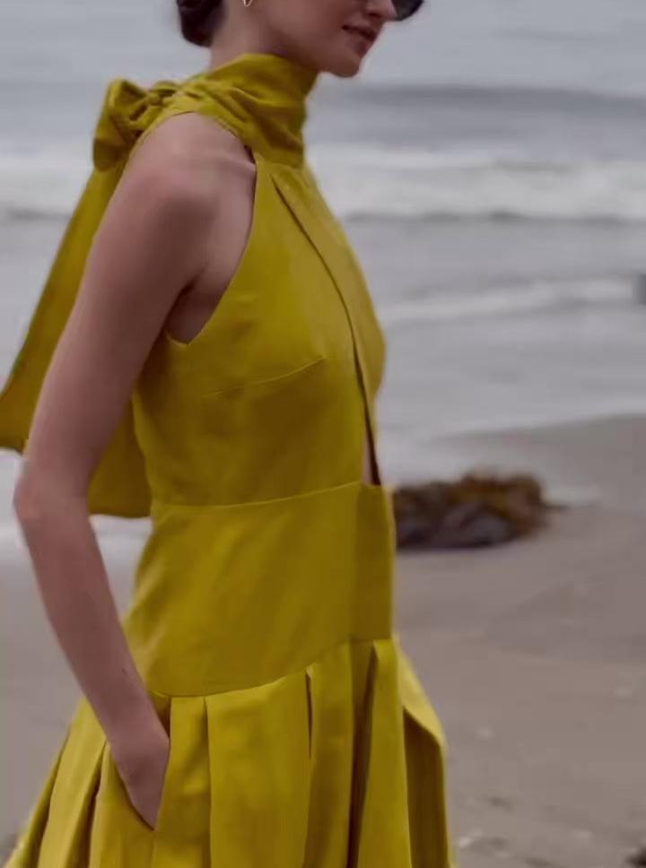Dandelion Linen Ginger Dress