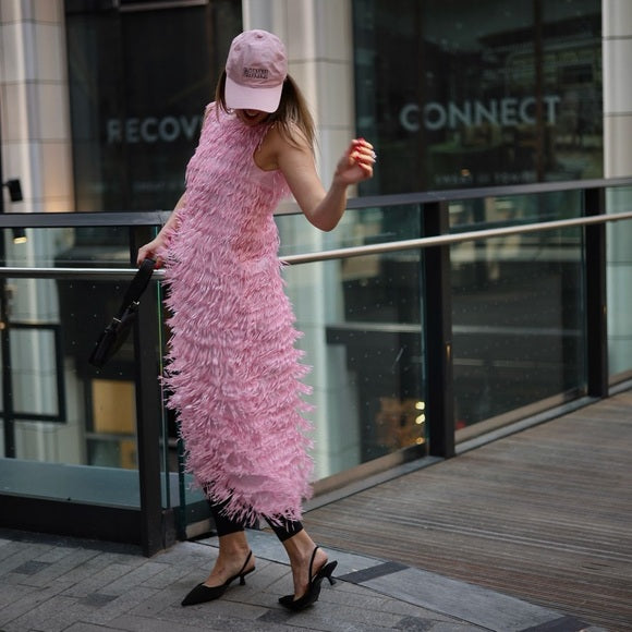 MIDI FRINGED MIDI DRESS
