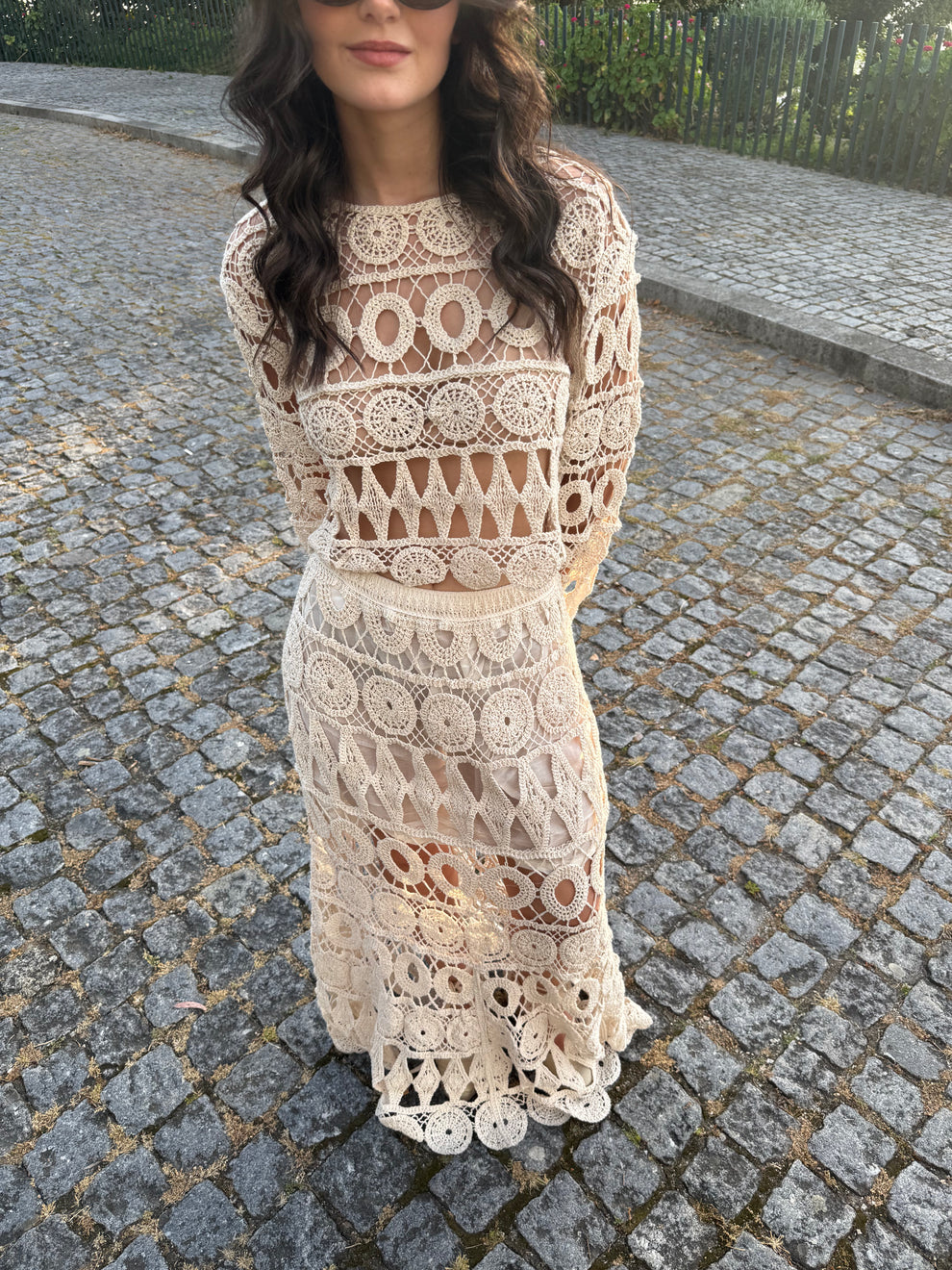 White Crochet Set