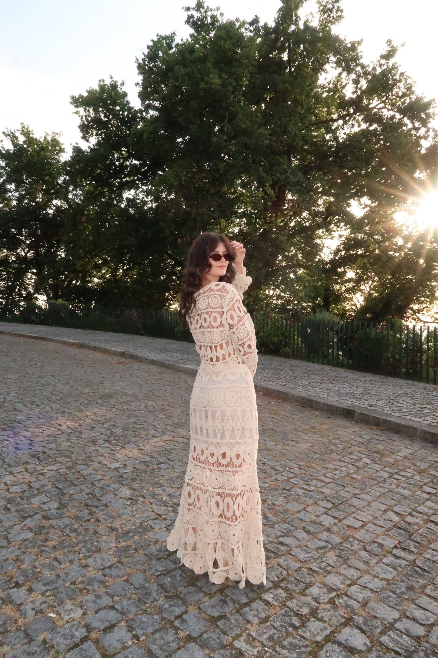 White Crochet Set