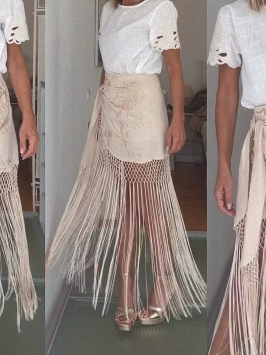 Bohemian Fringe Skirt