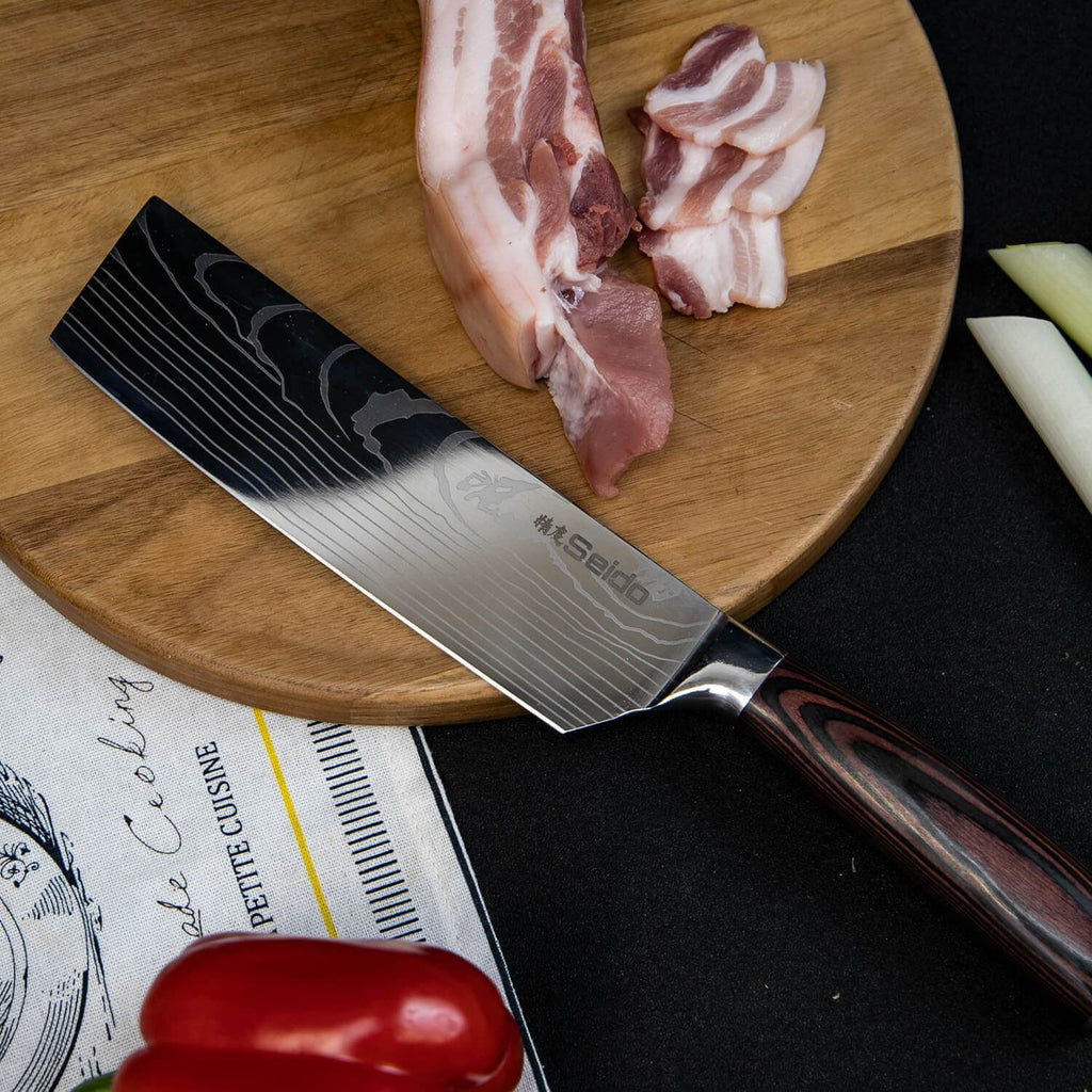 Professional Chef Knife Set with Roll-up Knife Bag