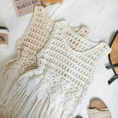 Bohemian Tassel Woven Sling Top