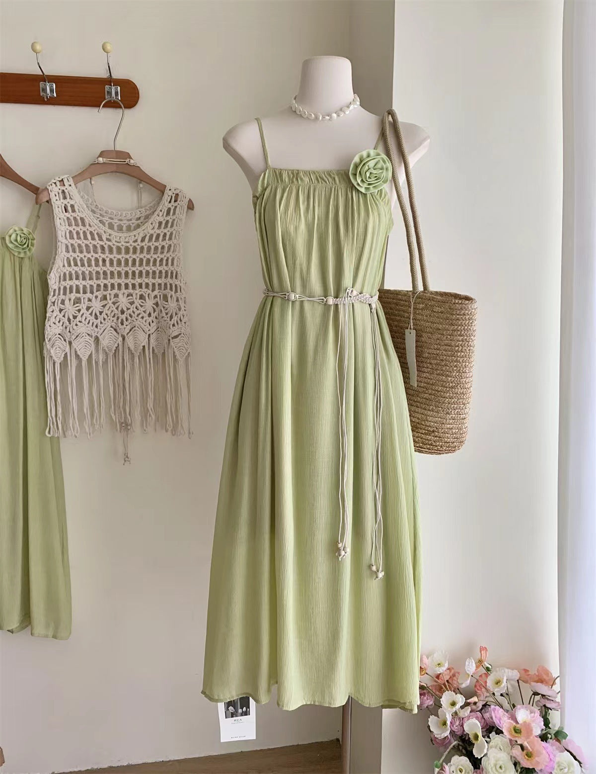 Bohemian Tassel Woven Sling Top