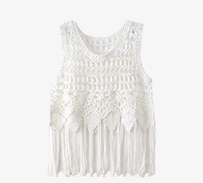Bohemian Tassel Woven Sling Top