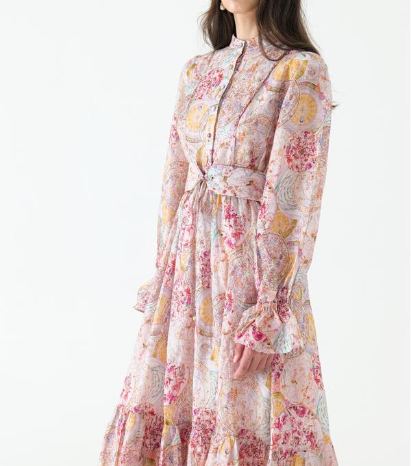 Silk Belt Maxi Dress