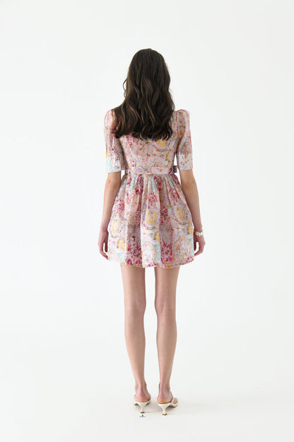 Silk Belt Mini Dress