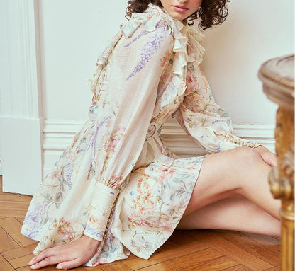 Primrose Silk Mini Dress