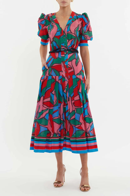 Button Midi Dress
