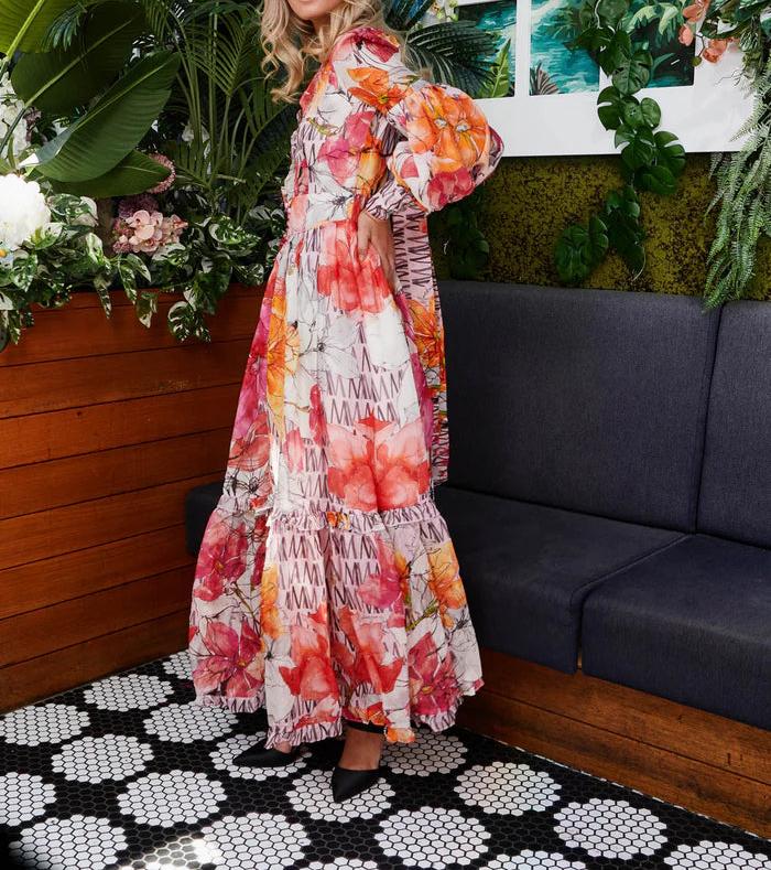 BOTANICAL GARDEN MAXI DRESS