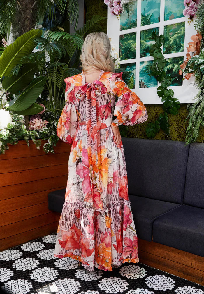 BOTANICAL GARDEN MAXI DRESS