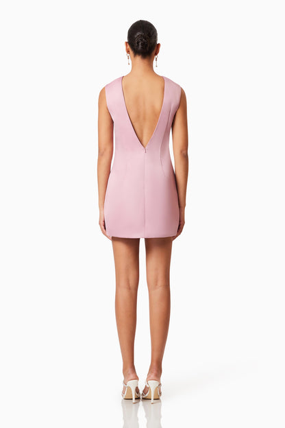 Bow-embellished Mini Dress
