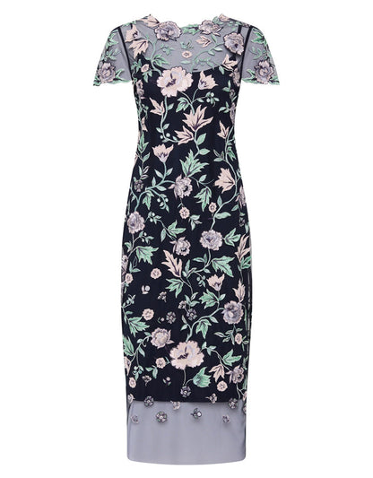 Black Floral Shift Dress