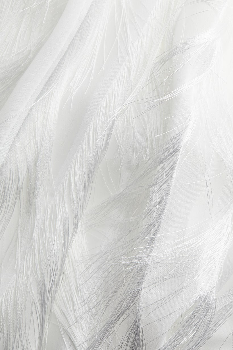 White Fringed Dress