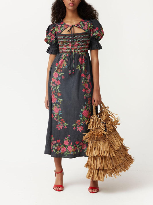 Black Printed Dress