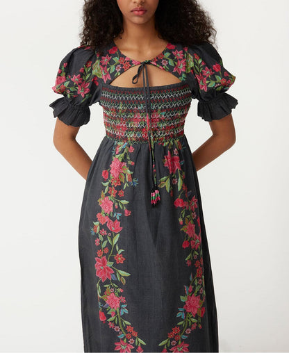 Black Printed Dress