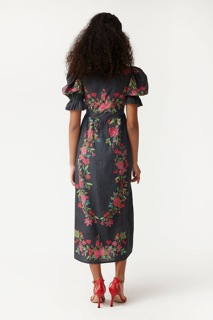 Black Printed Dress