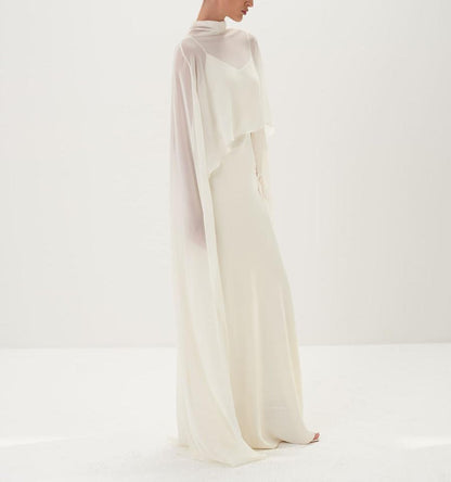 White Cape Gown