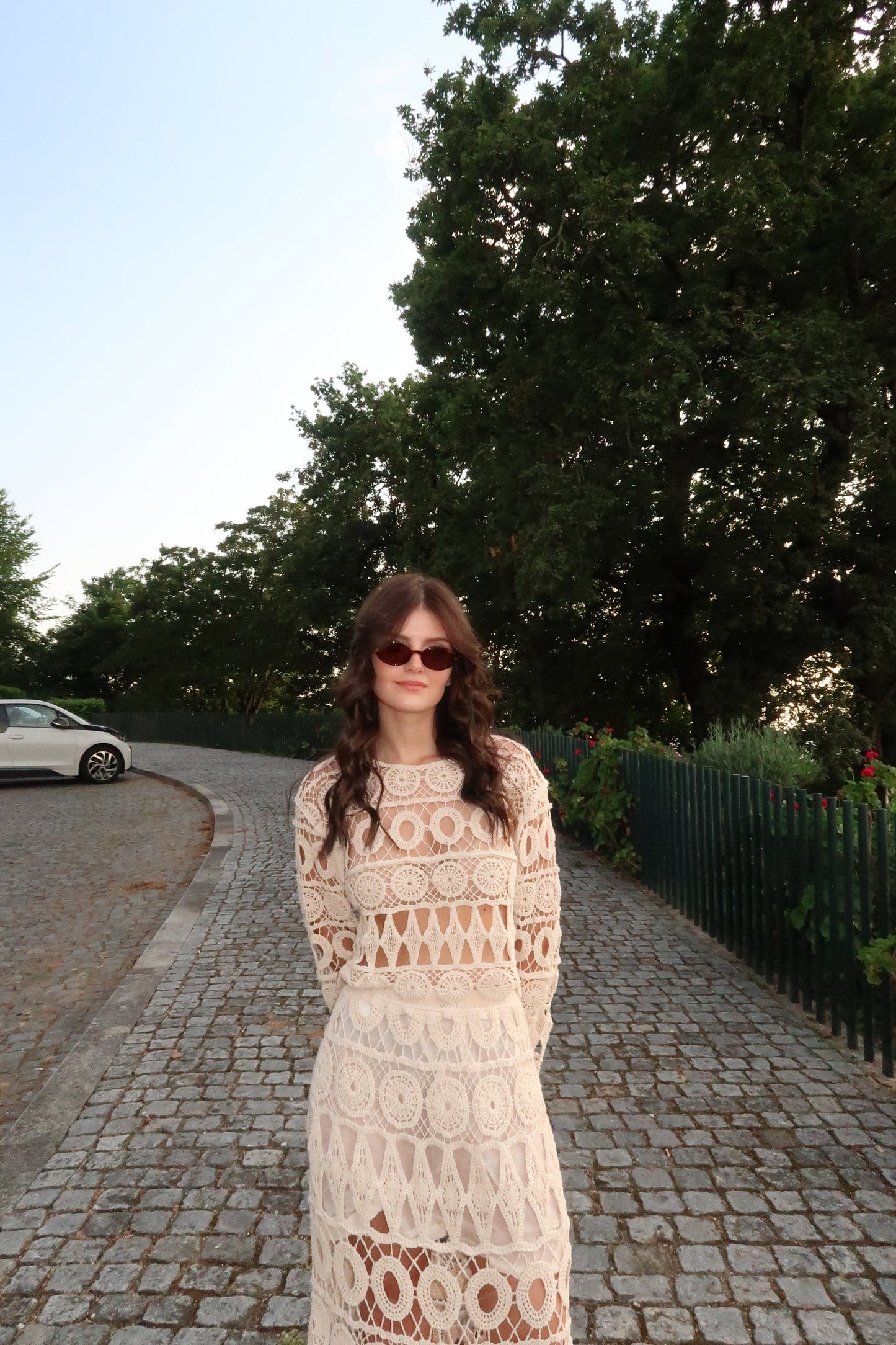 White Crochet Set