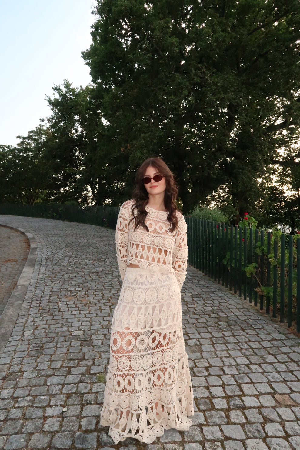 White Crochet Set