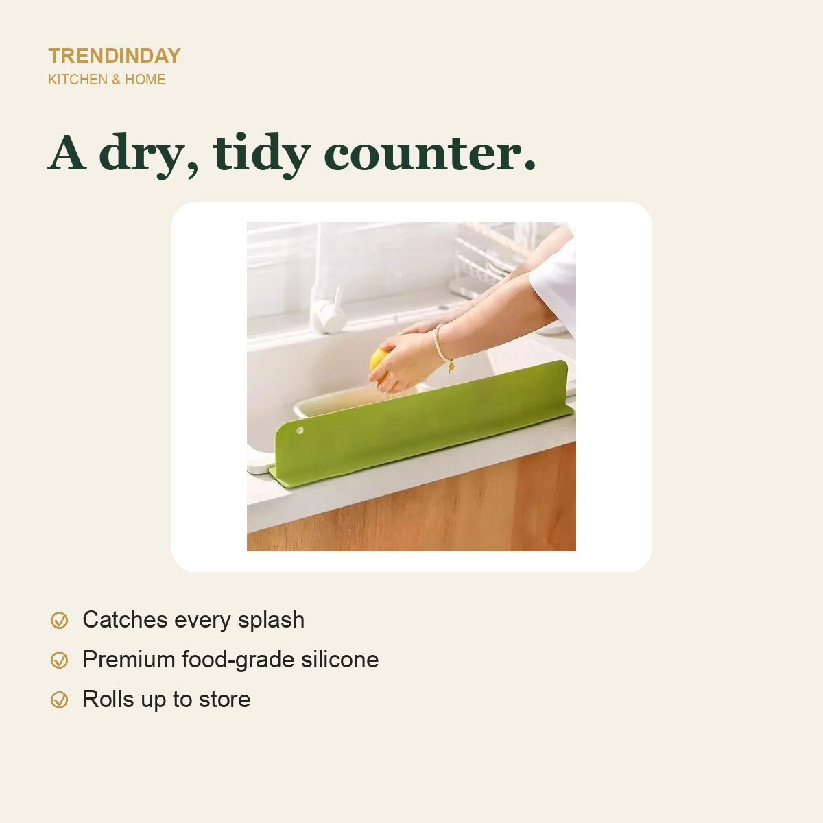 Silicone Sink Splash Guard – view 4