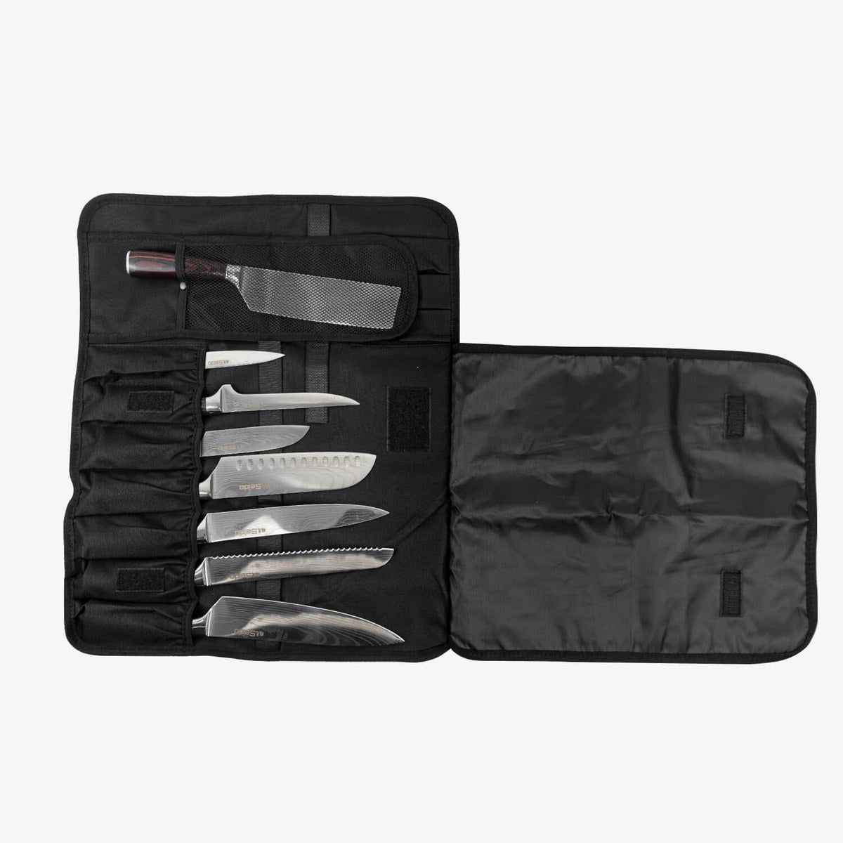 Professional Chef Knife Set with Roll-up Knife Bag