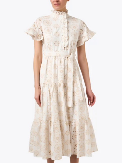 Bohemian Tea Break French Loose Foreign Style Dress