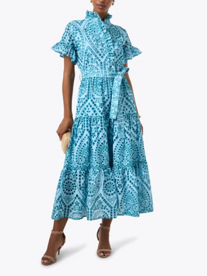 Bohemian Tea Break French Loose Foreign Style Dress