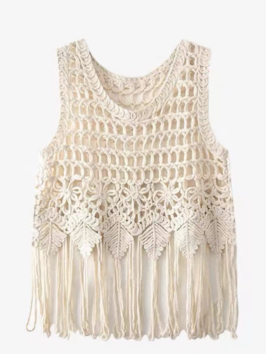Bohemian Tassel Woven Sling Top