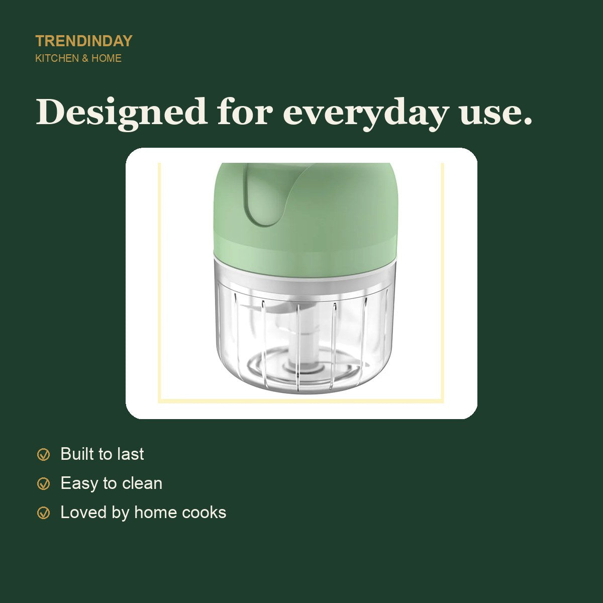 Cordless Electric Mini Chopper – view 3