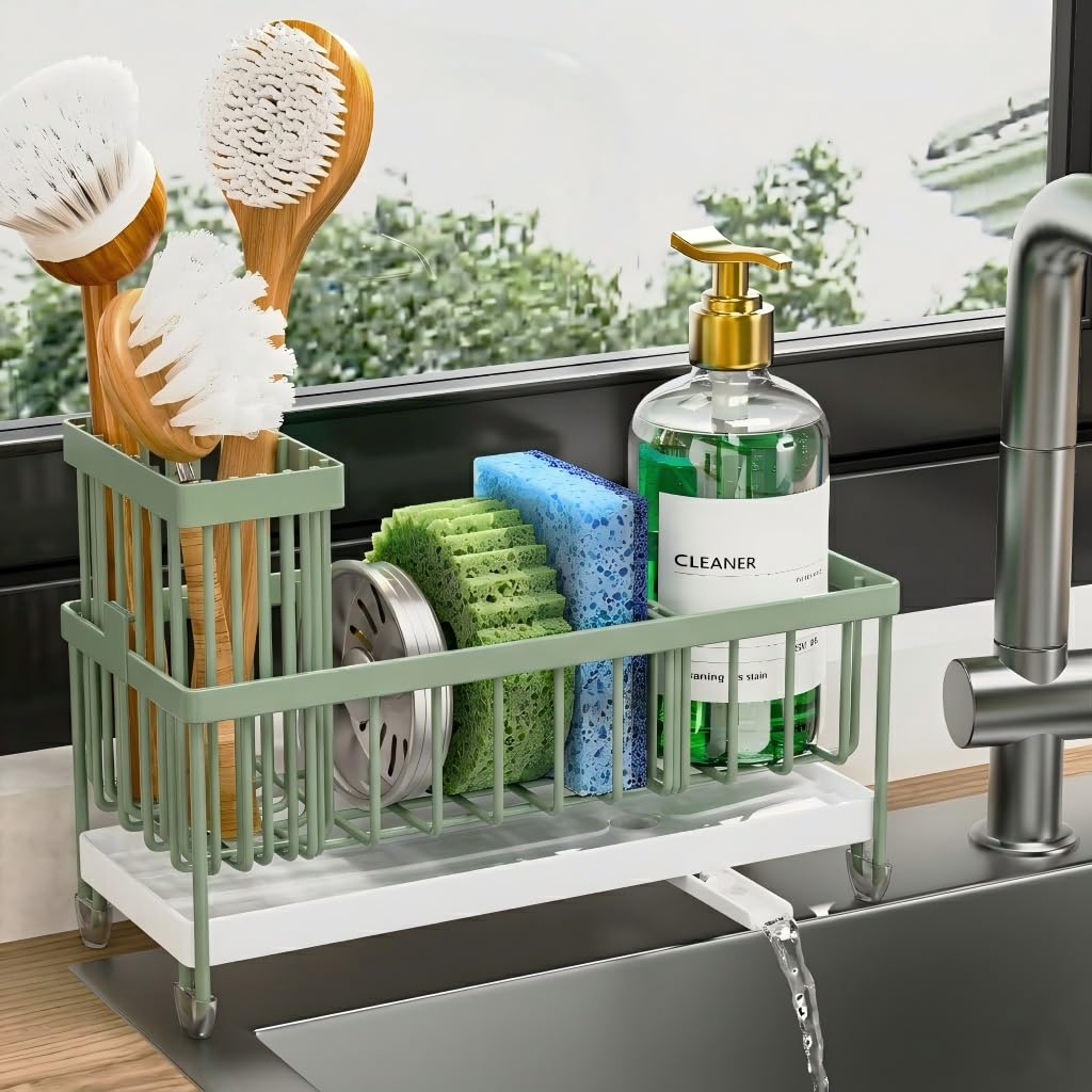 Stainless Steel Sink Caddy & Sponge Holder