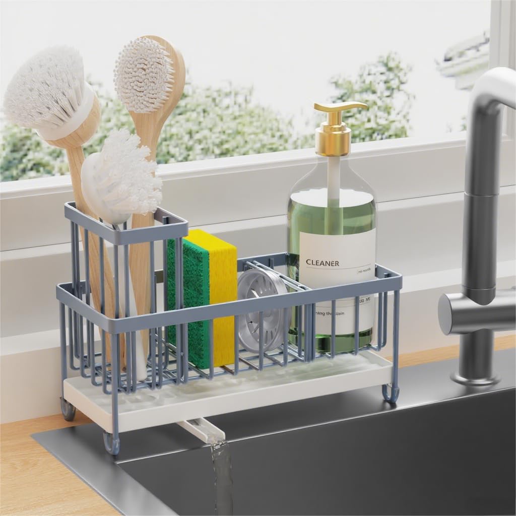 Stainless Steel Sink Caddy & Sponge Holder