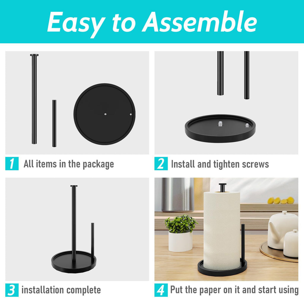 Countertop Paper Towel Holder — Weighted Base