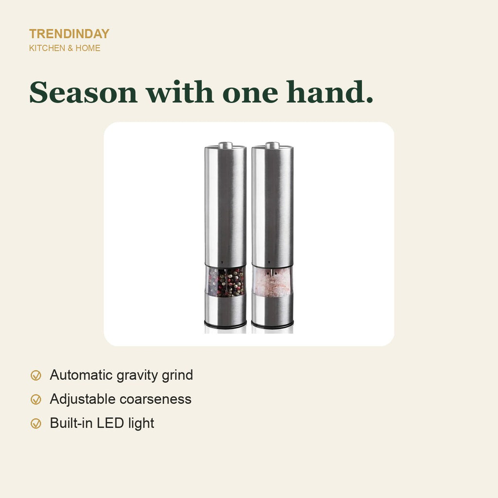 Automatic Salt & Pepper Grinder Set – view 2