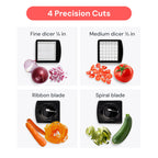 Pro Vegetable Chopper & Spiralizer with Container