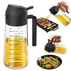 Glass Olive Oil Sprayer — 2-in-1 Mister & Dispenser