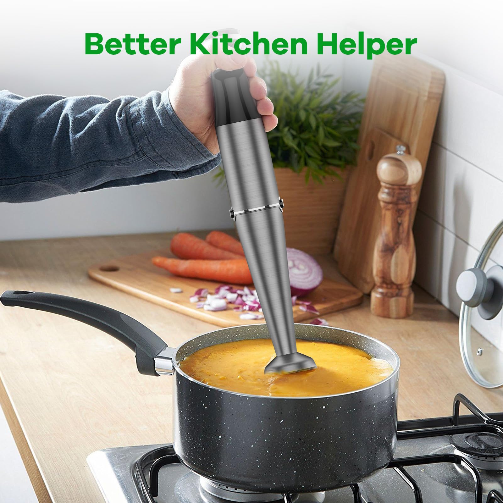 5-in-1 Immersion Hand Blender Set, 1100W