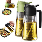 Glass Olive Oil Sprayer — 2-in-1 Mister & Dispenser