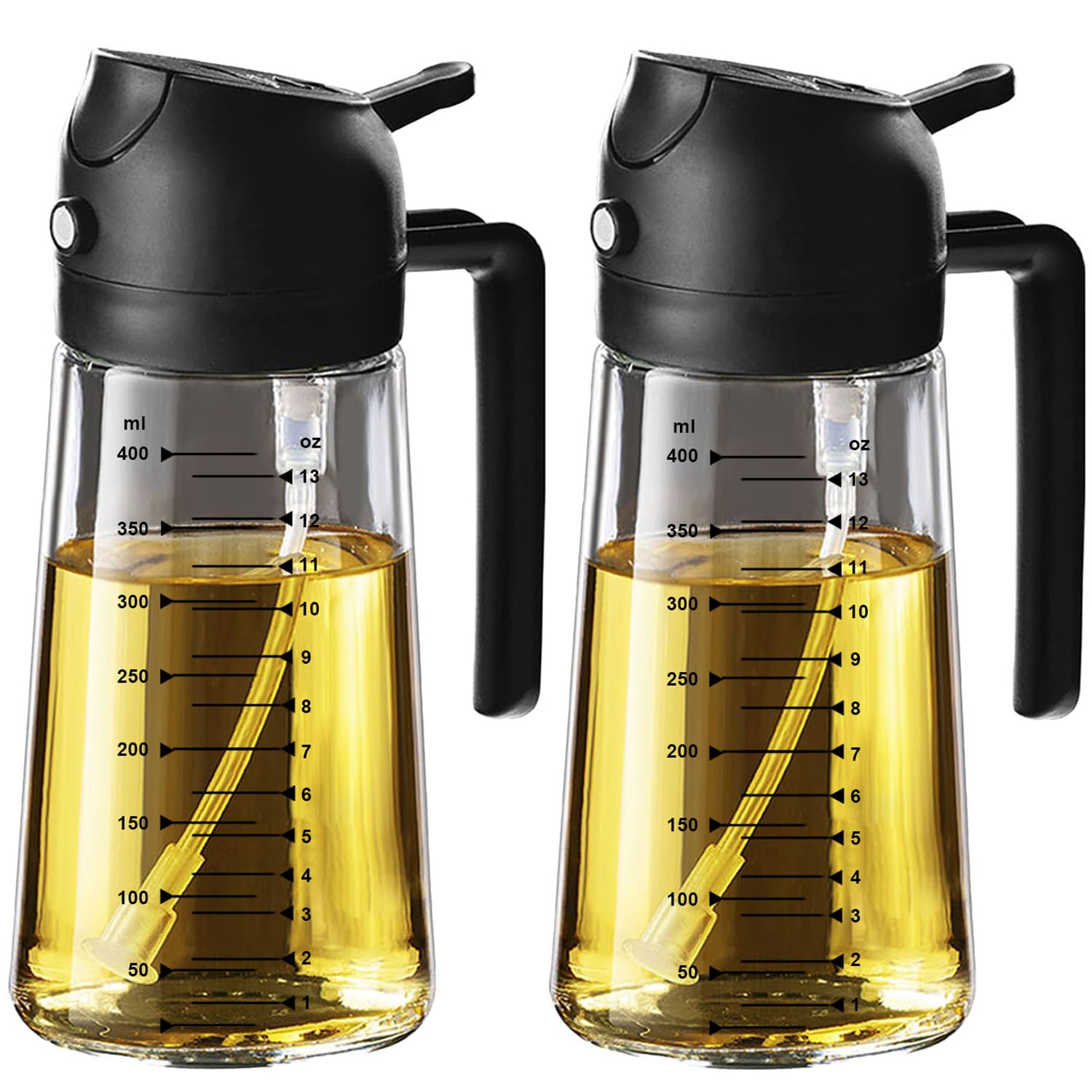 Glass Olive Oil Sprayer — 2-in-1 Mister & Dispenser