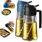 Glass Olive Oil Sprayer — 2-in-1 Mister & Dispenser