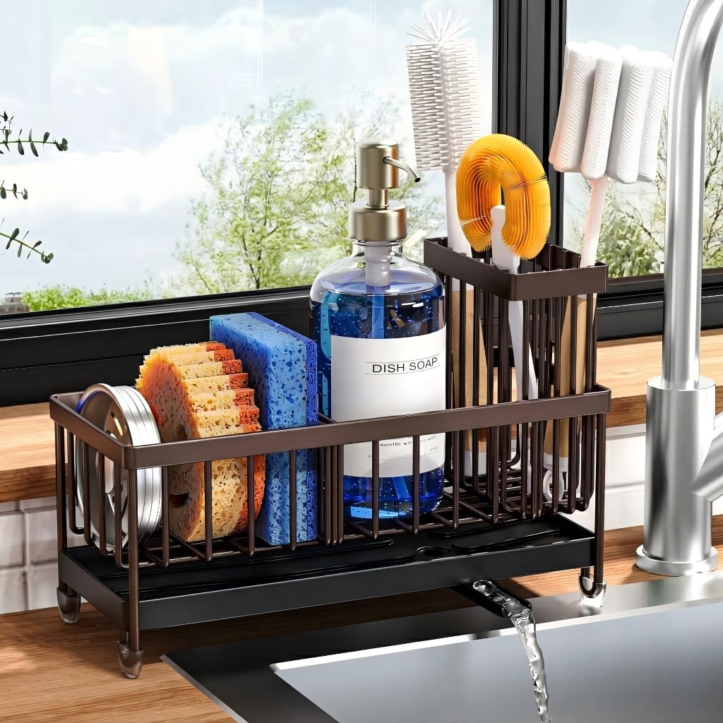 Stainless Steel Sink Caddy & Sponge Holder